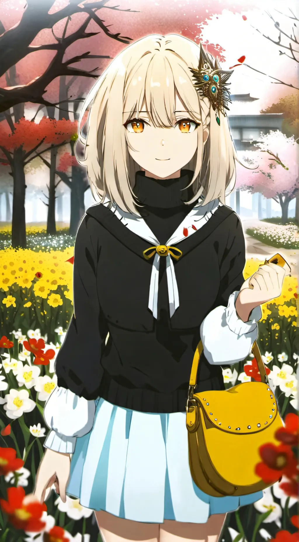 ai character: amber background