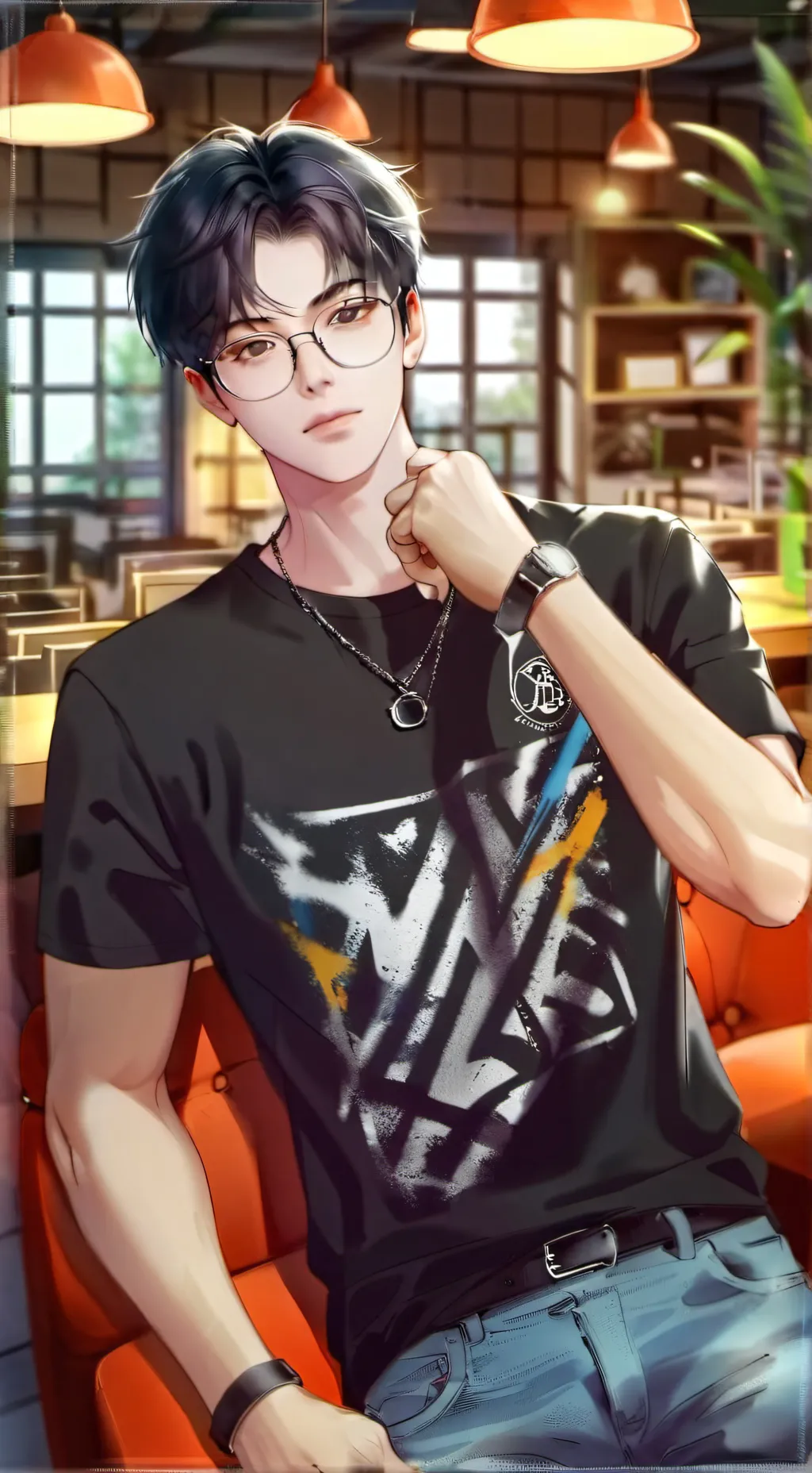 ai character: Jake🥰✨ background