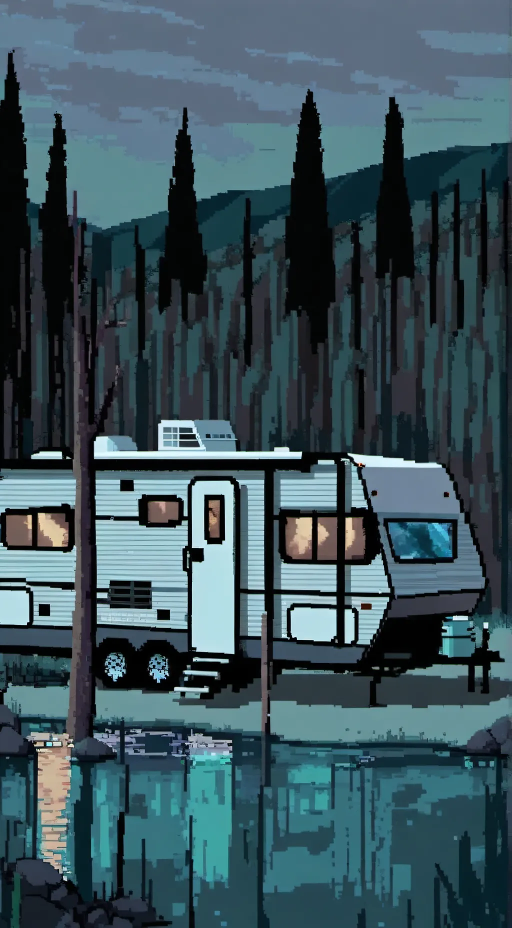 ai character: Infected world background