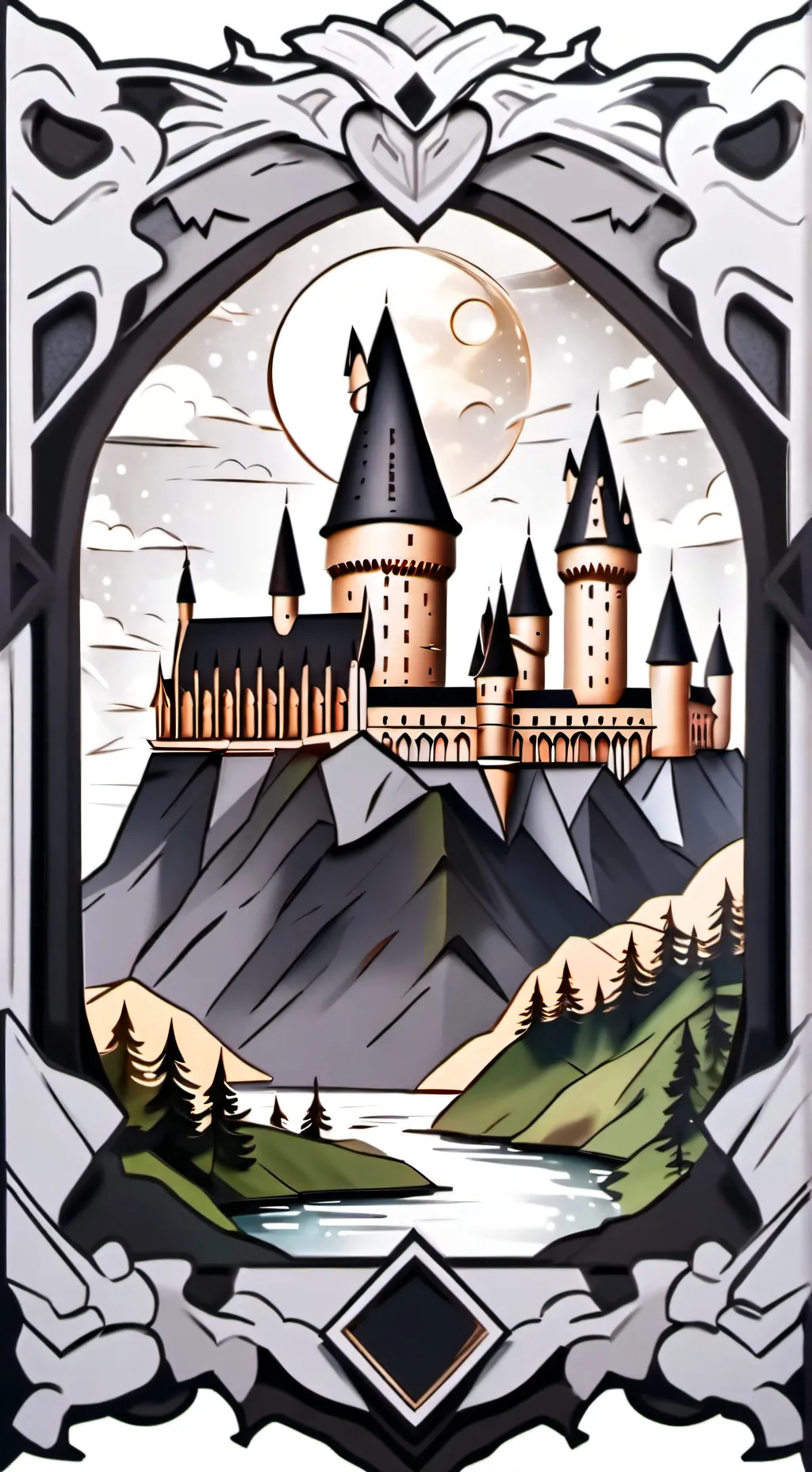 ai character: Lily-HarryPotter background