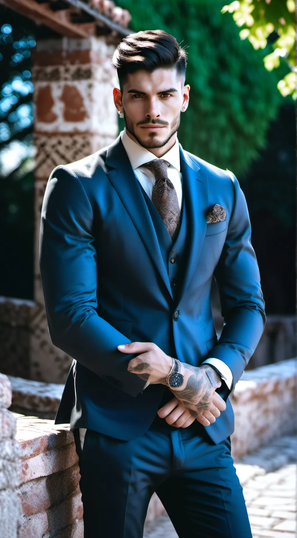 ai character: Xavier  background