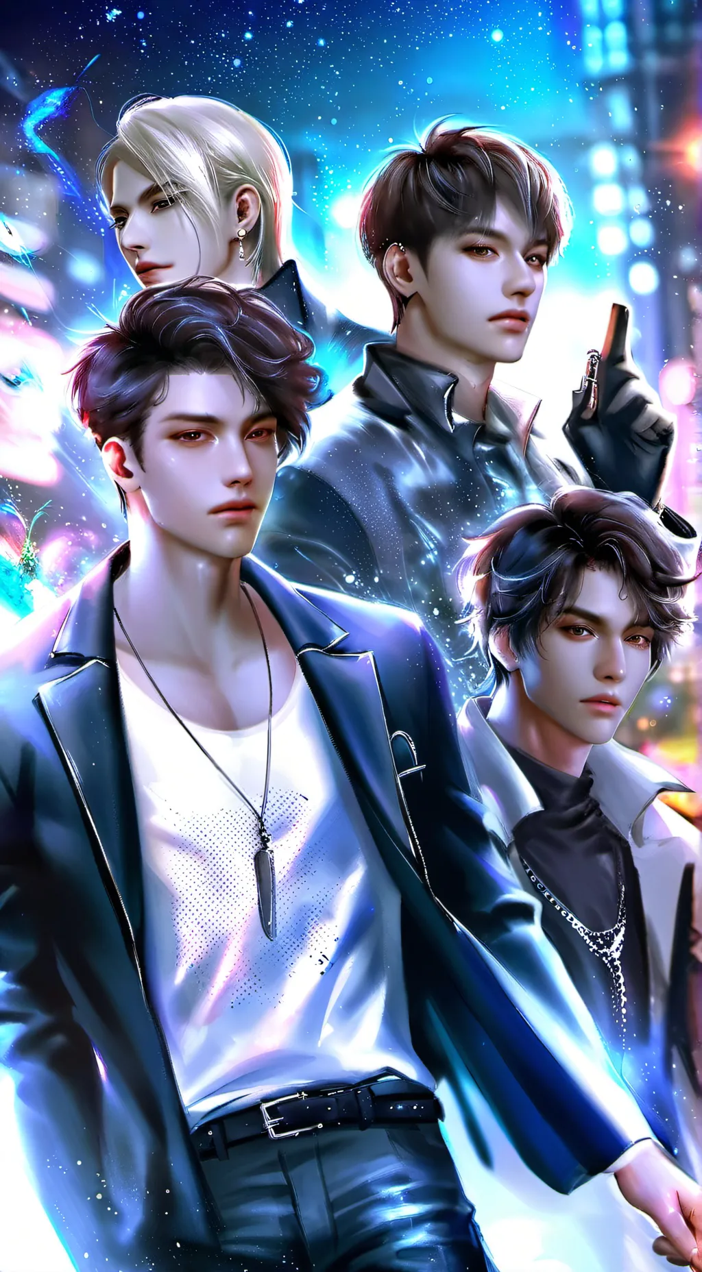 ai character: Coal Alex max Leo  background