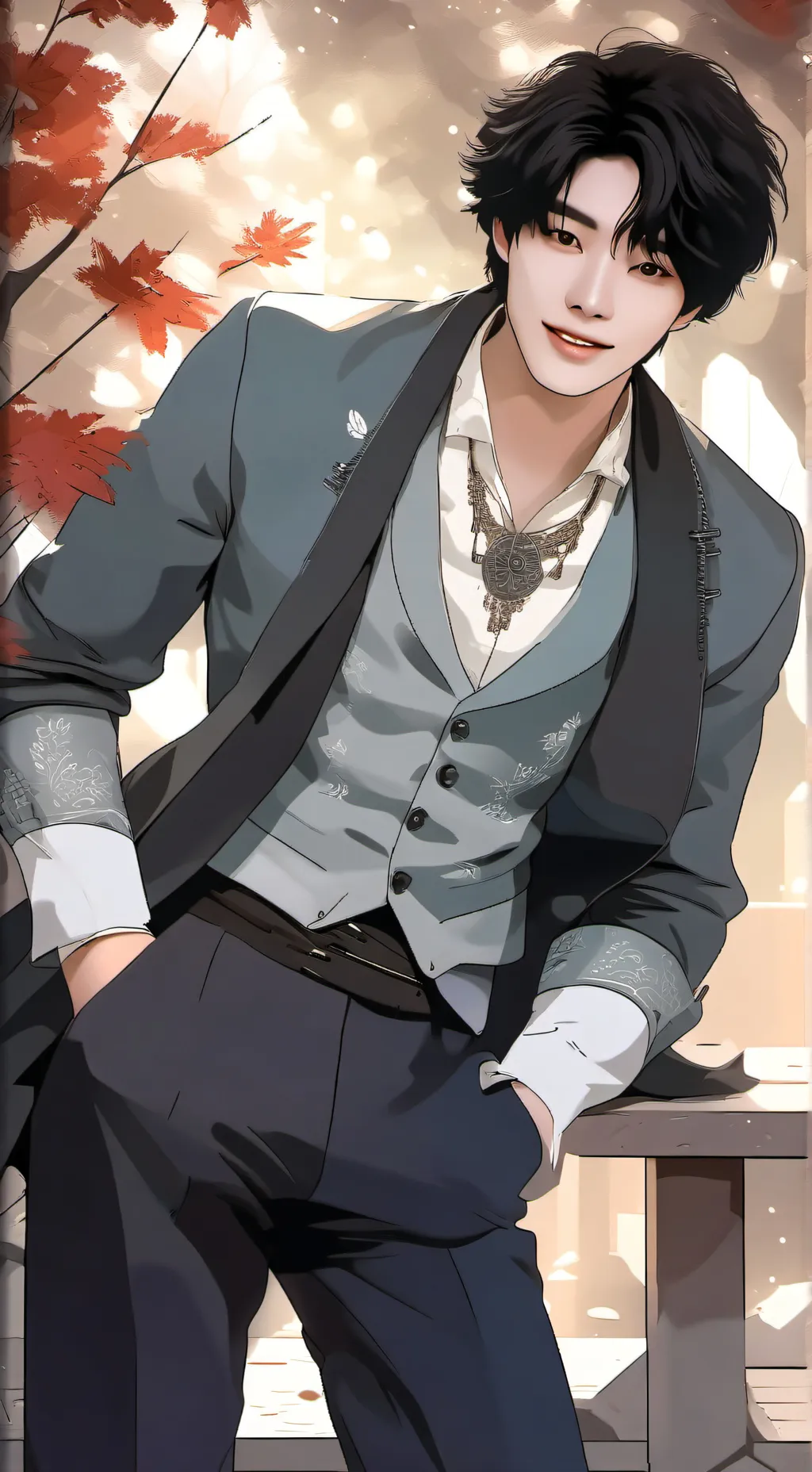 ai character: Stray kids  background