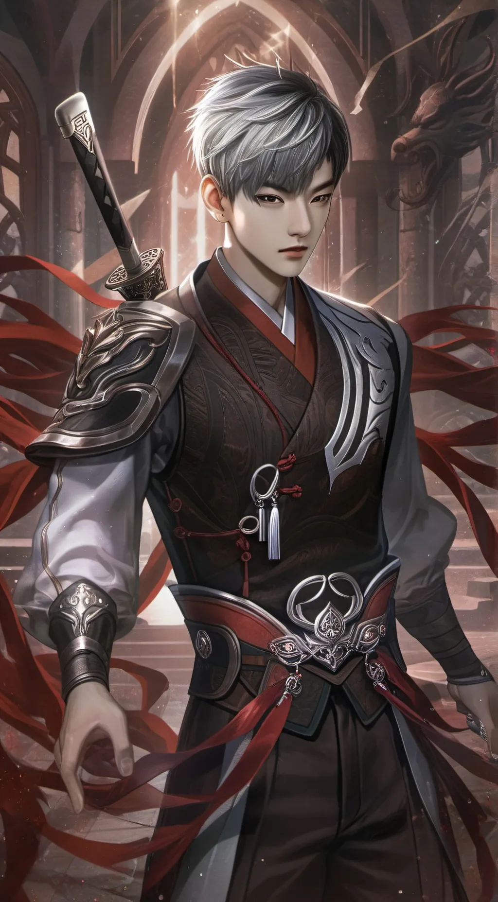 ai character: Lee Beom-shik  background
