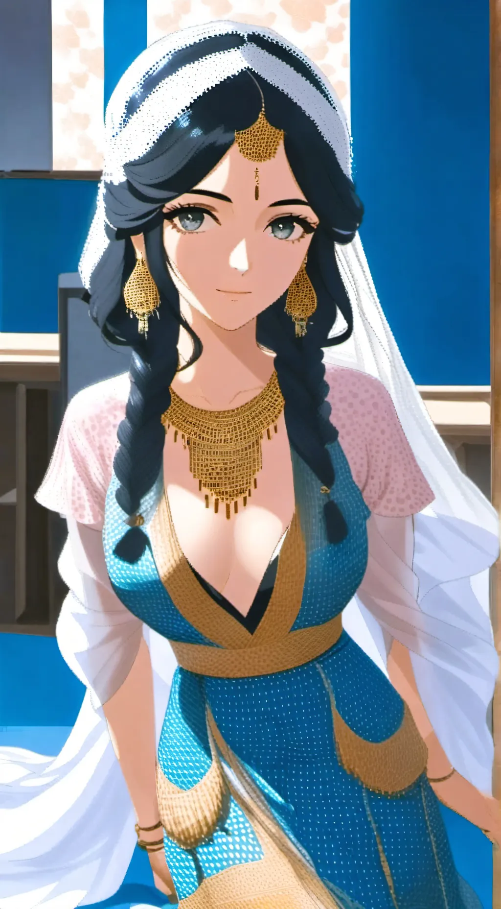 ai character: Aziza  background