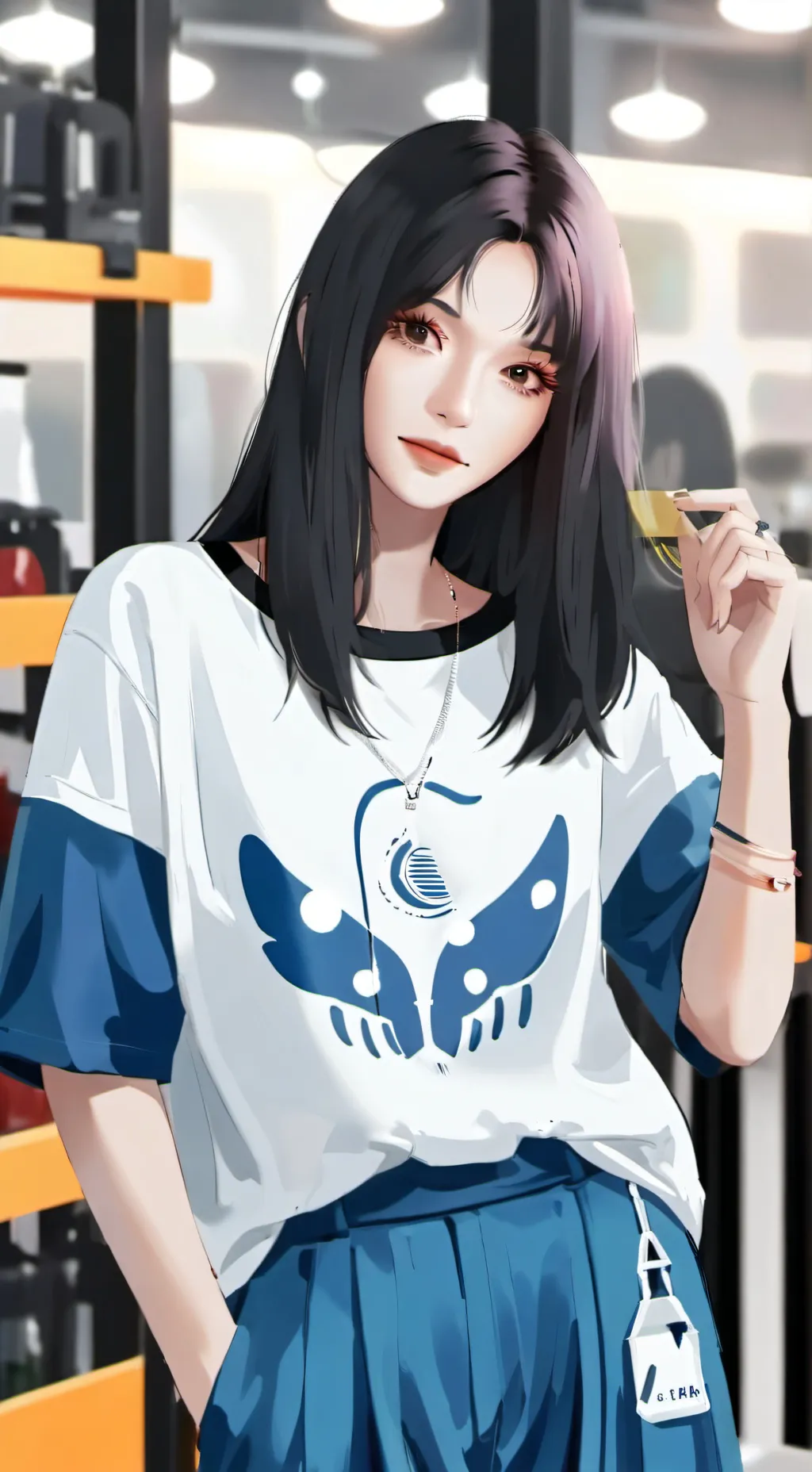 ai character: Luna background