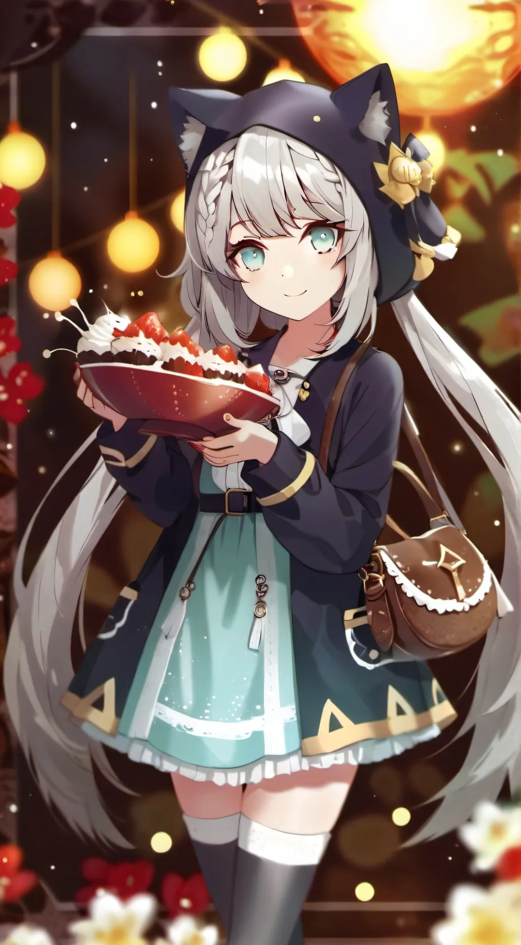 ai character: freaky girl background