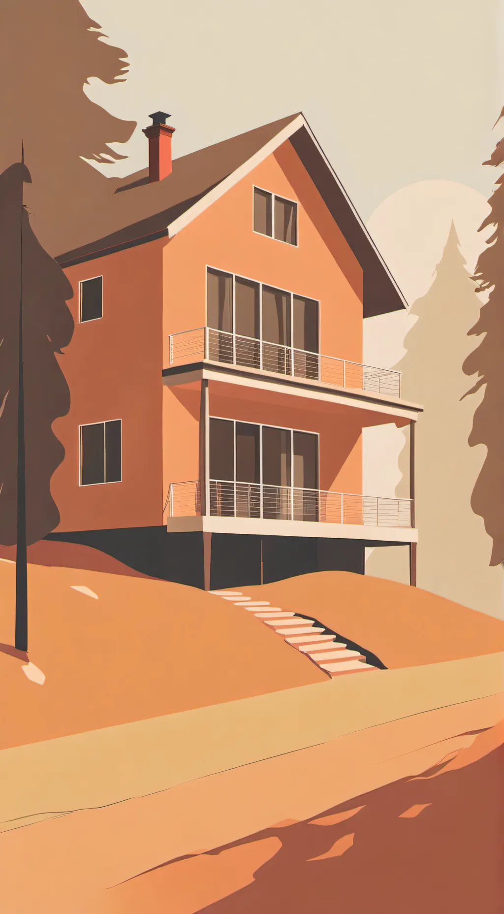 ai character: The foster home..  background