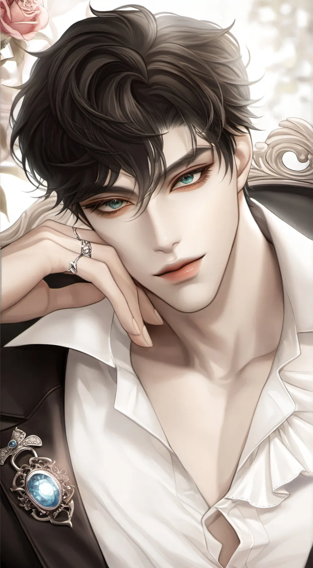 ai character: Monster husband  background