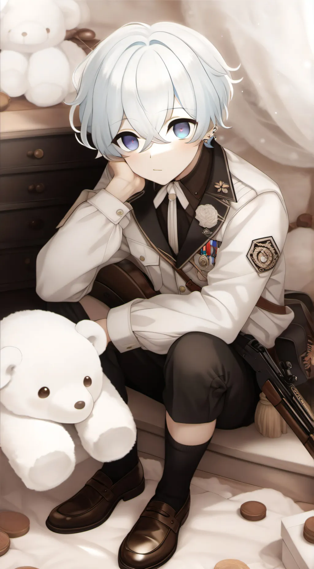 ai character: Teddy background