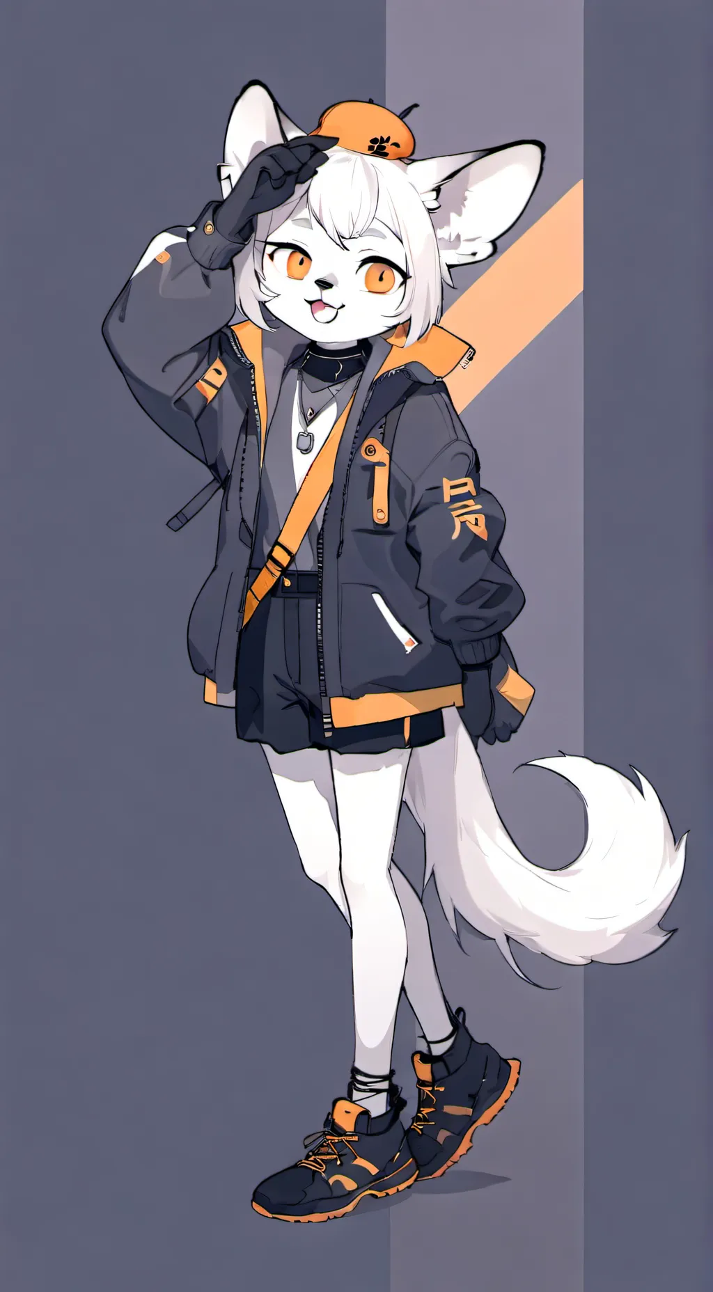 ai character: Lily the crazy cat background