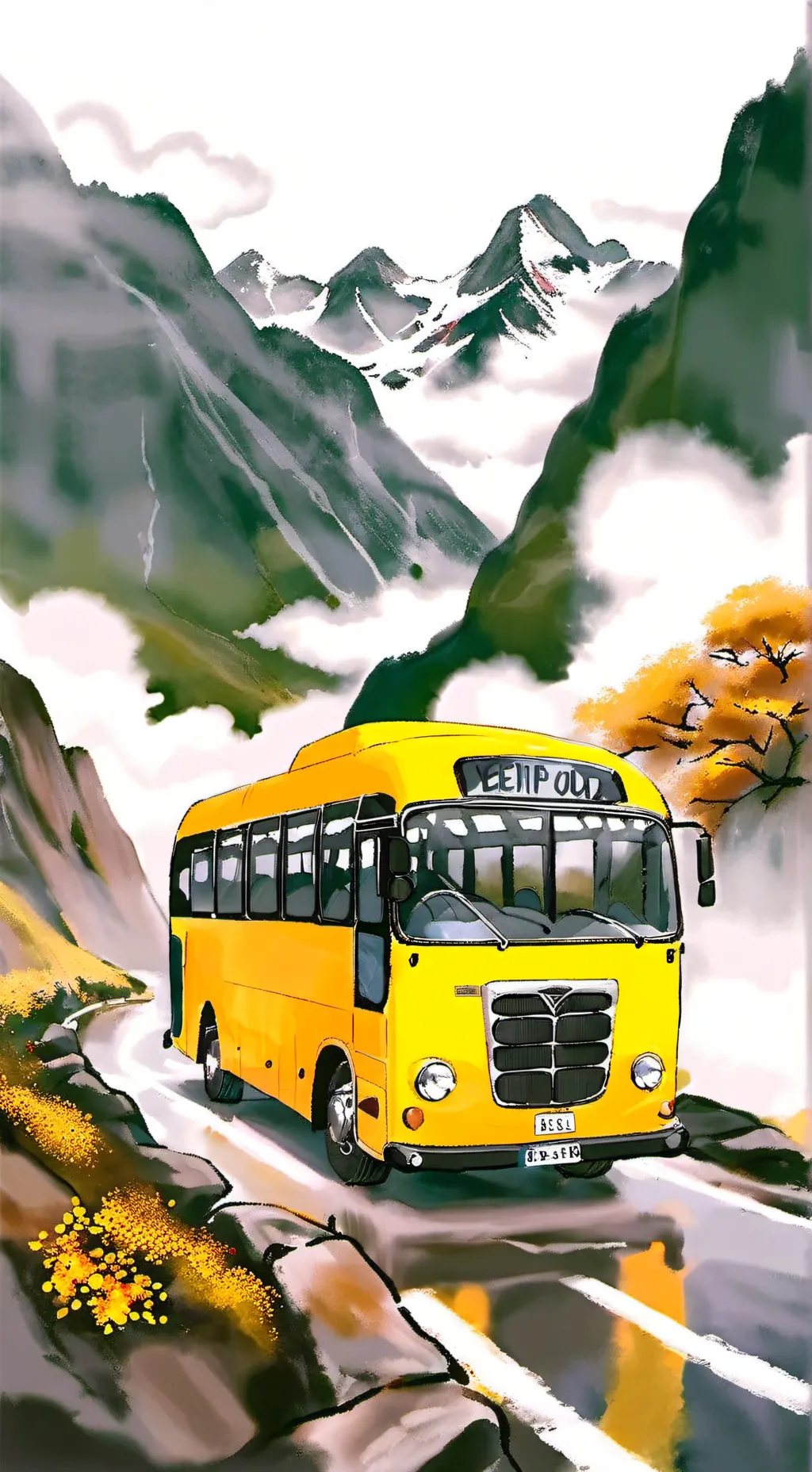 ai character: Fpe road trip 2 background