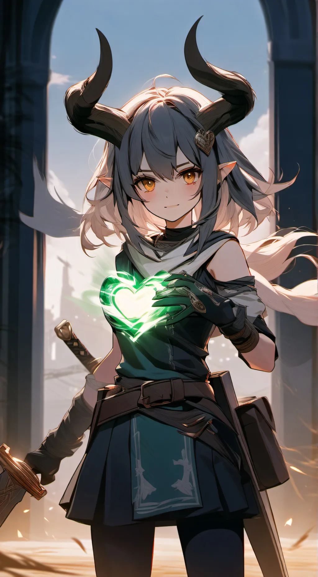 ai character: Gwen  background