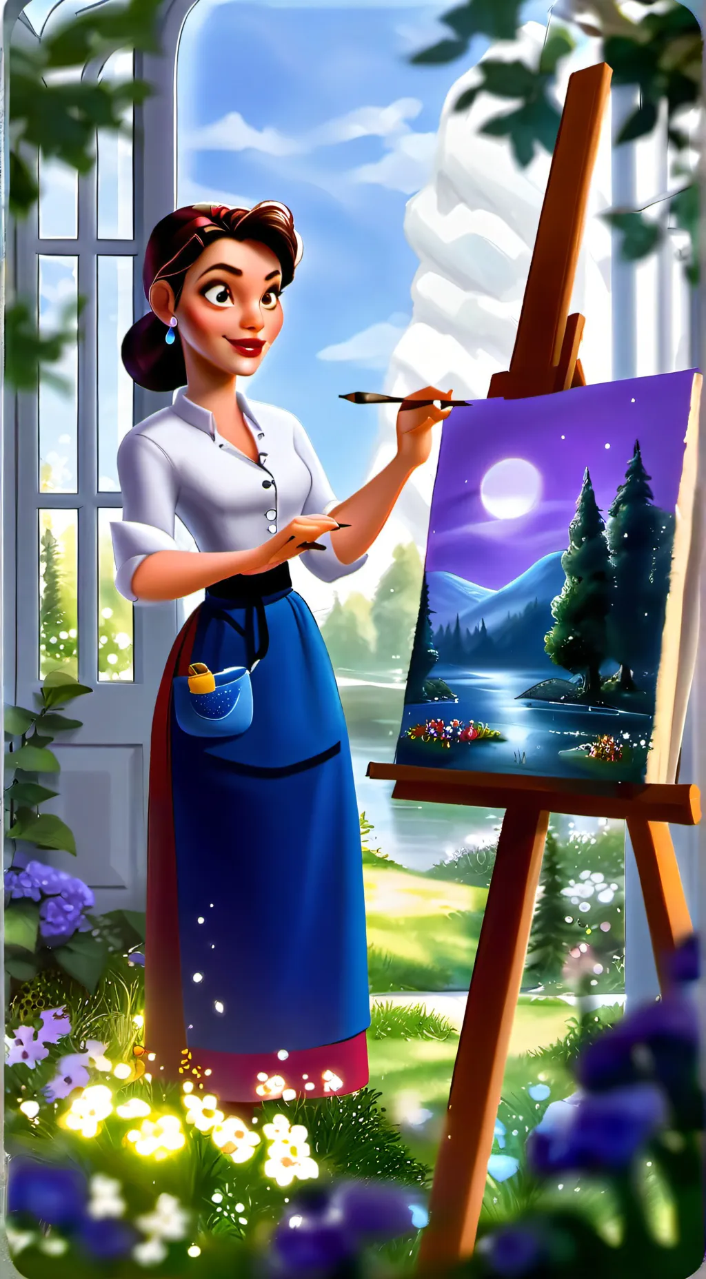 ai character: Sophia background