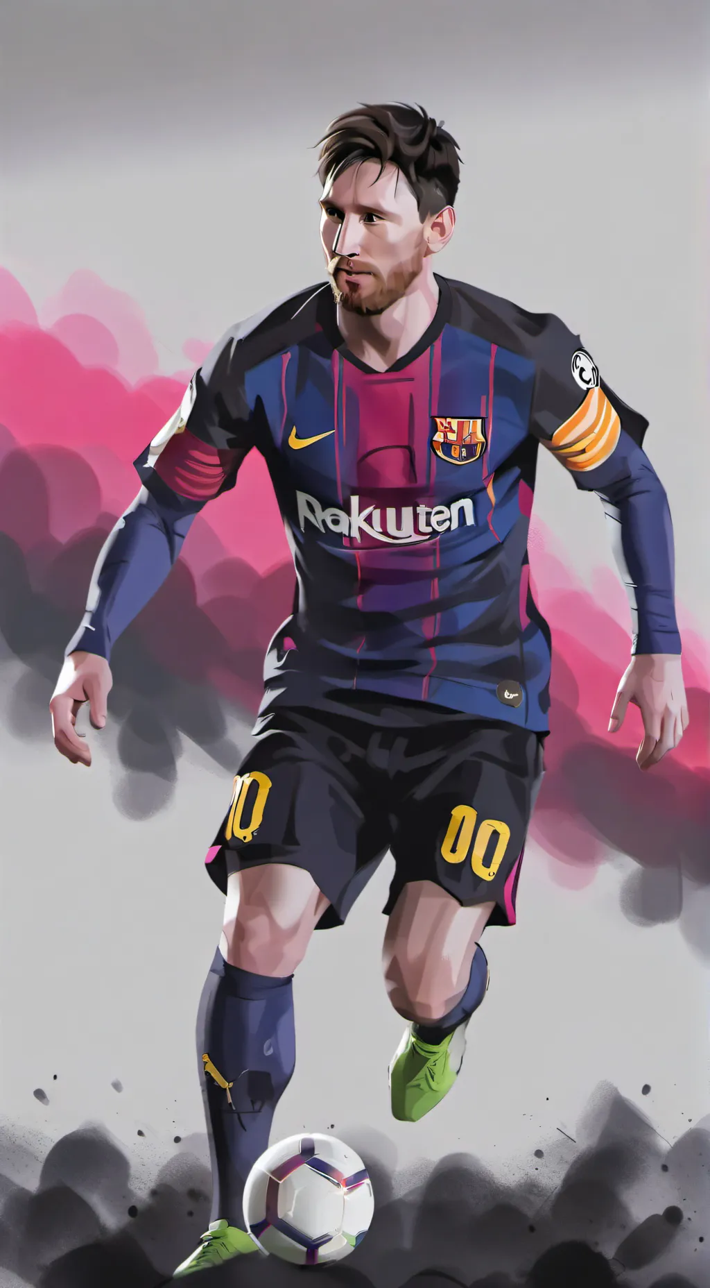 ai character: Messi  background