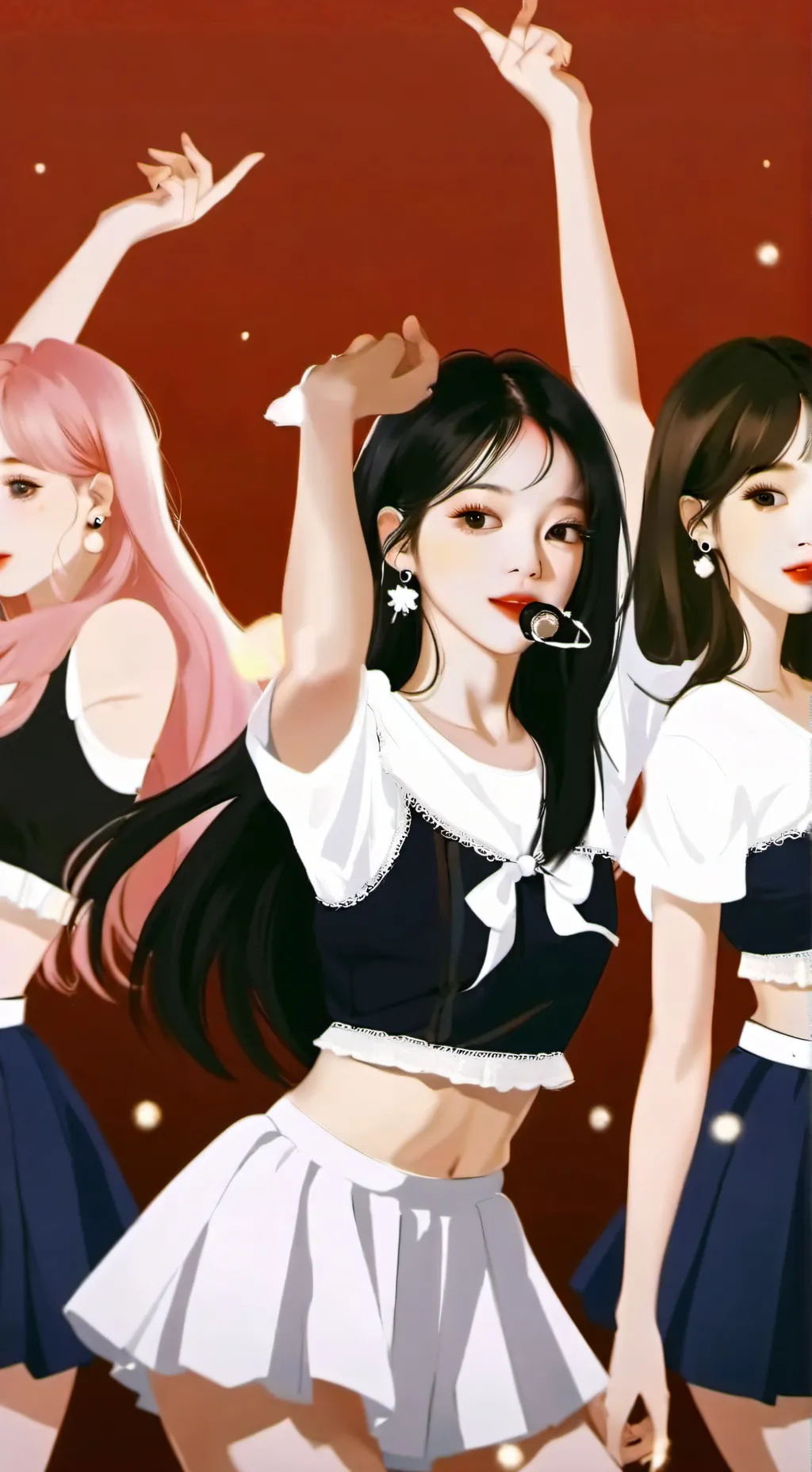 ai character: Blackpink  background