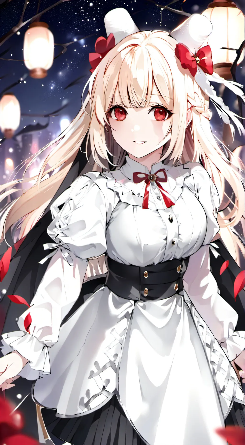 ai character: Scarlett shadows background