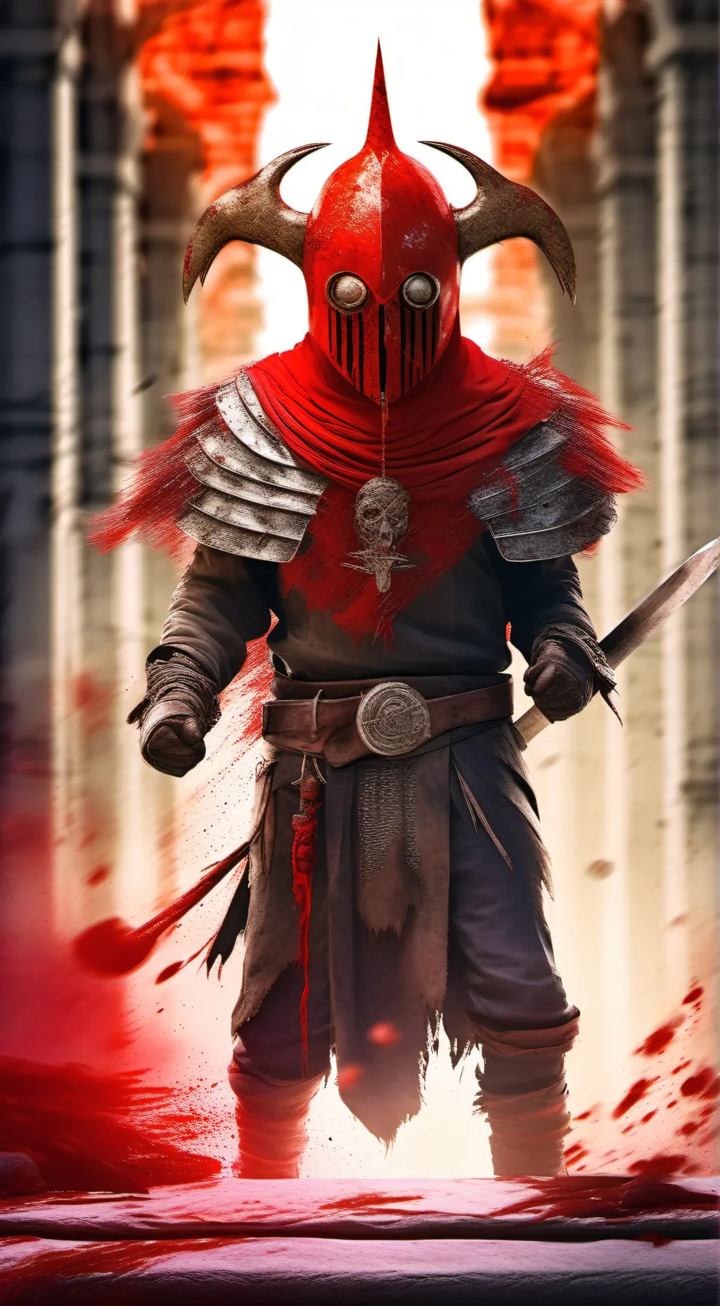 ai character: Sprunki Sangre background