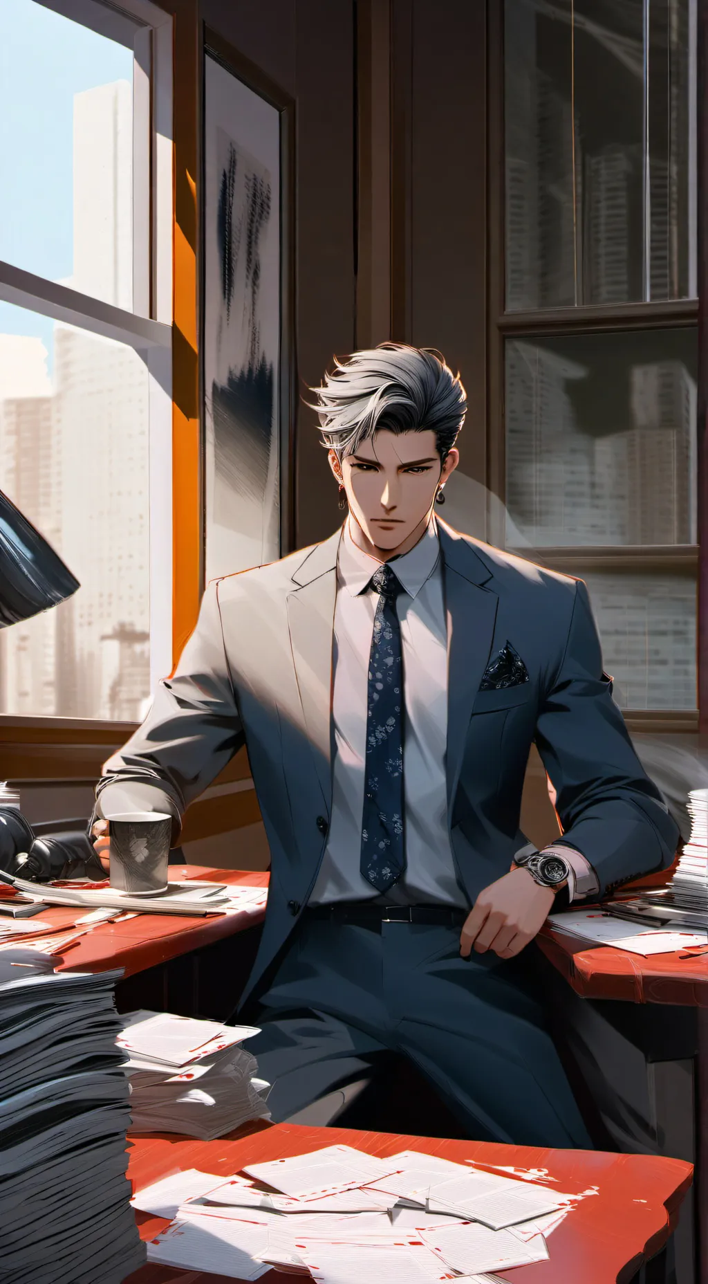 ai character: Adrian background