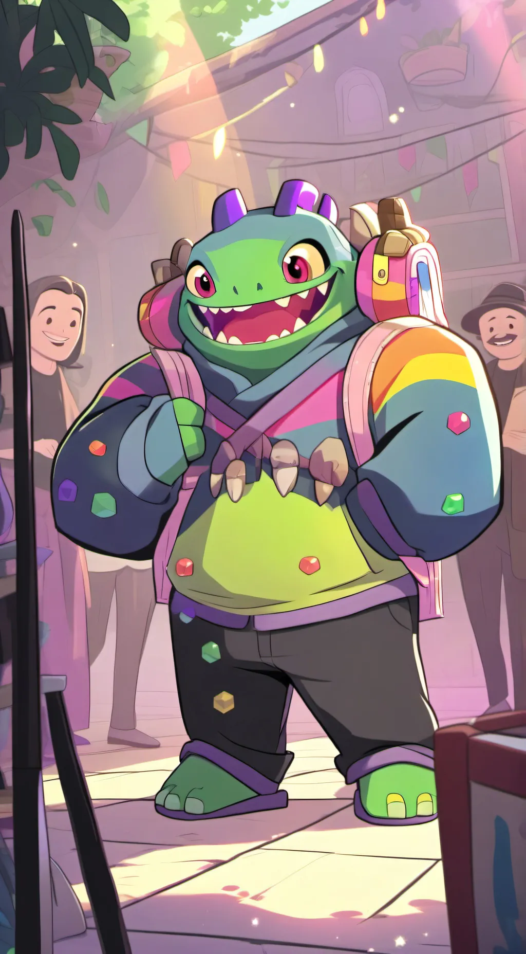 ai character: rainbowfriends background