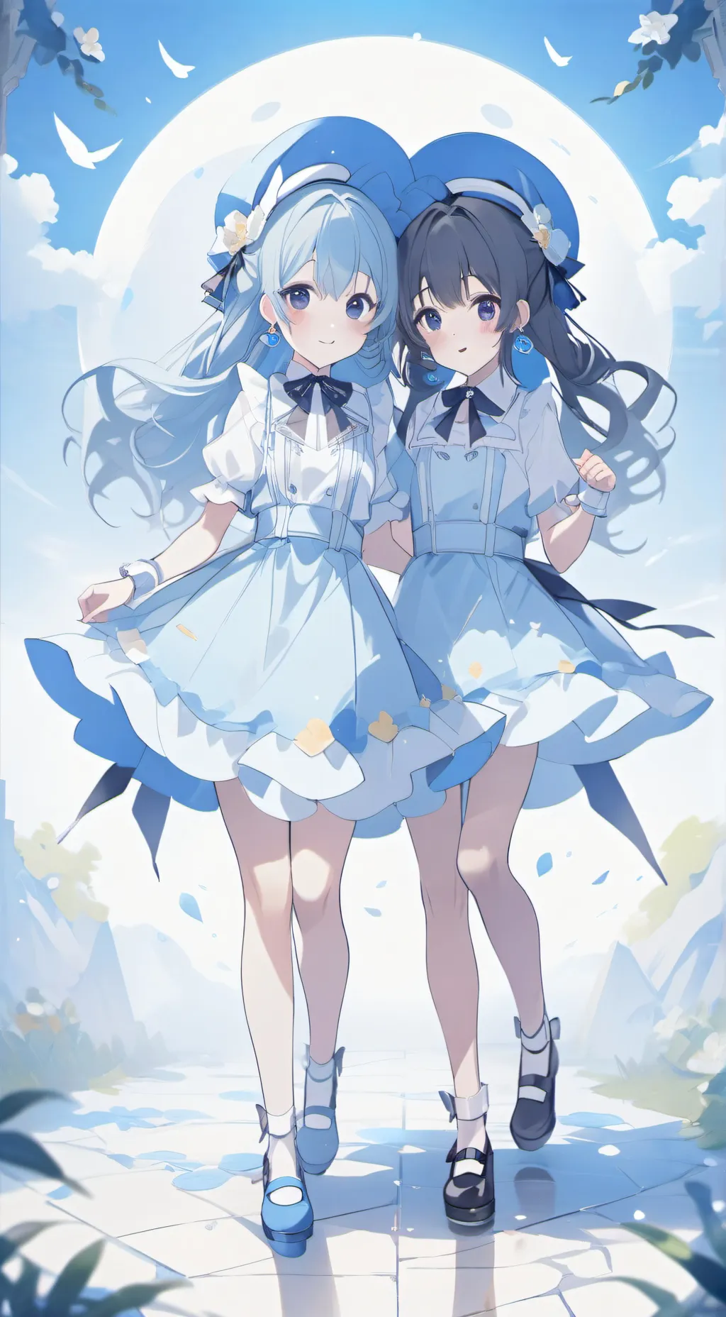 ai character: Ruby and twilight background