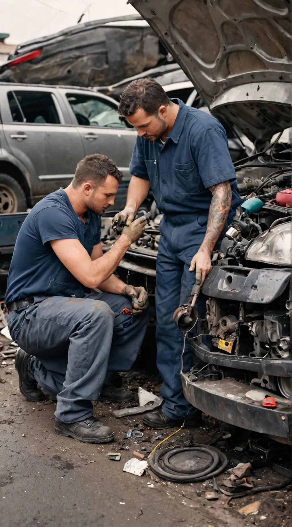 ai character: mechanic background