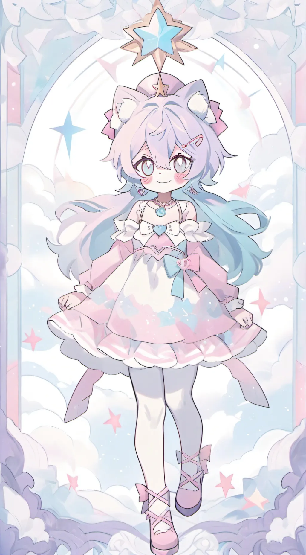 ai character: cinna kitty cyurut background