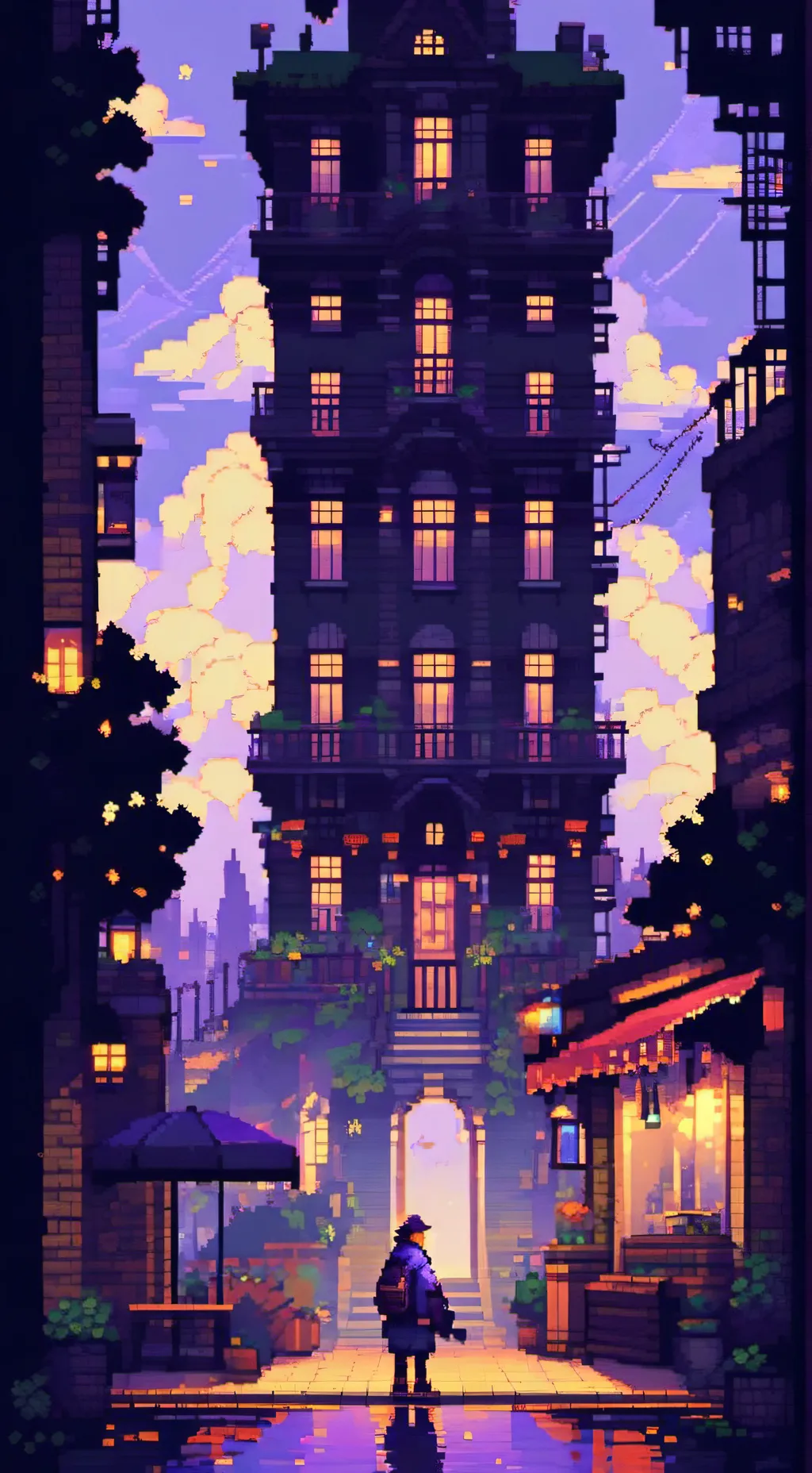 ai character: Pro hero drama background