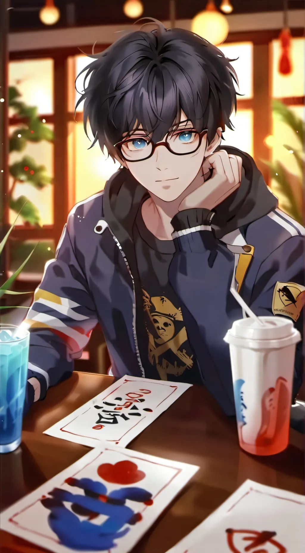 ai character: Tenya Ida Lizard background