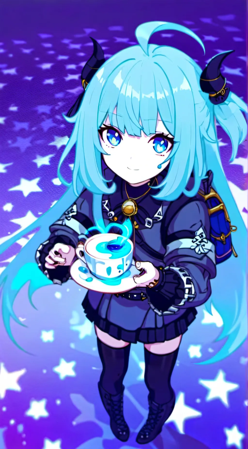 ai character: FangerApple angst. background