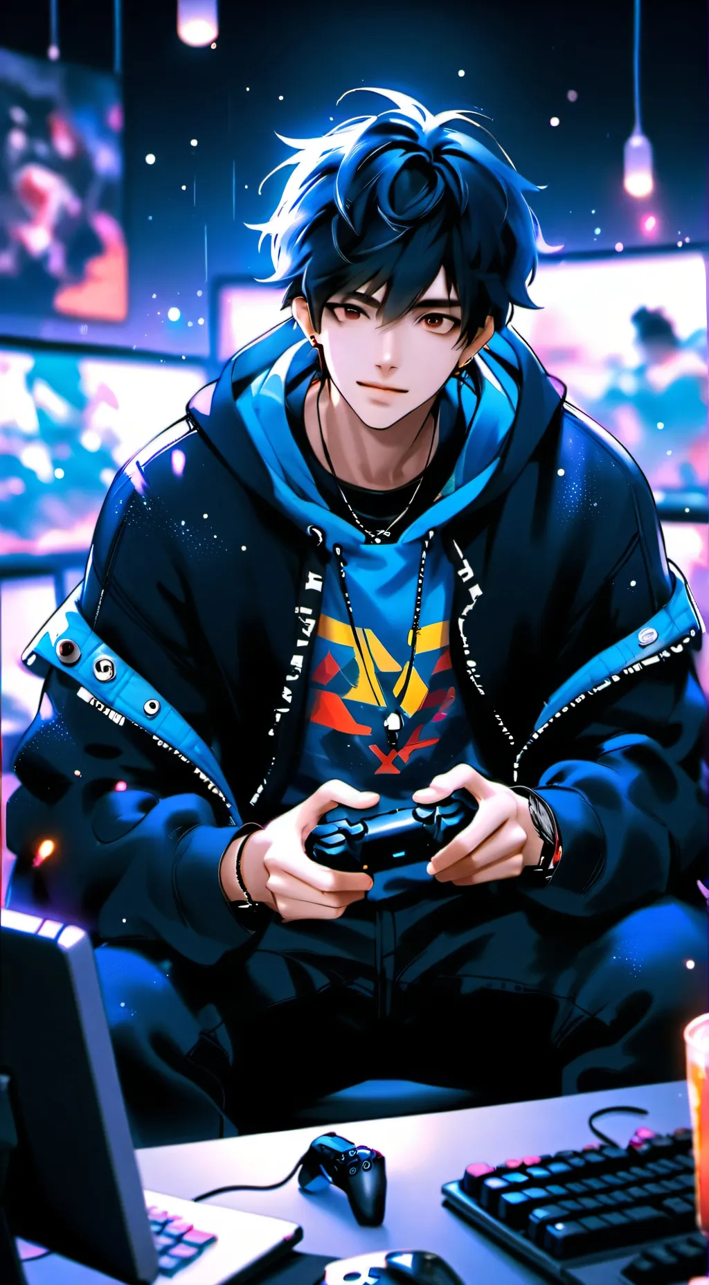 ai character: Damon the Gamer background