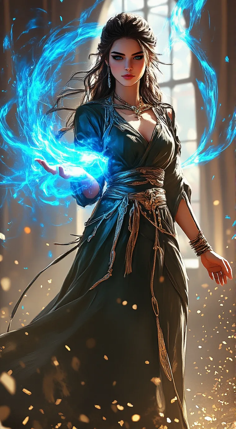 ai character: Aziza  background