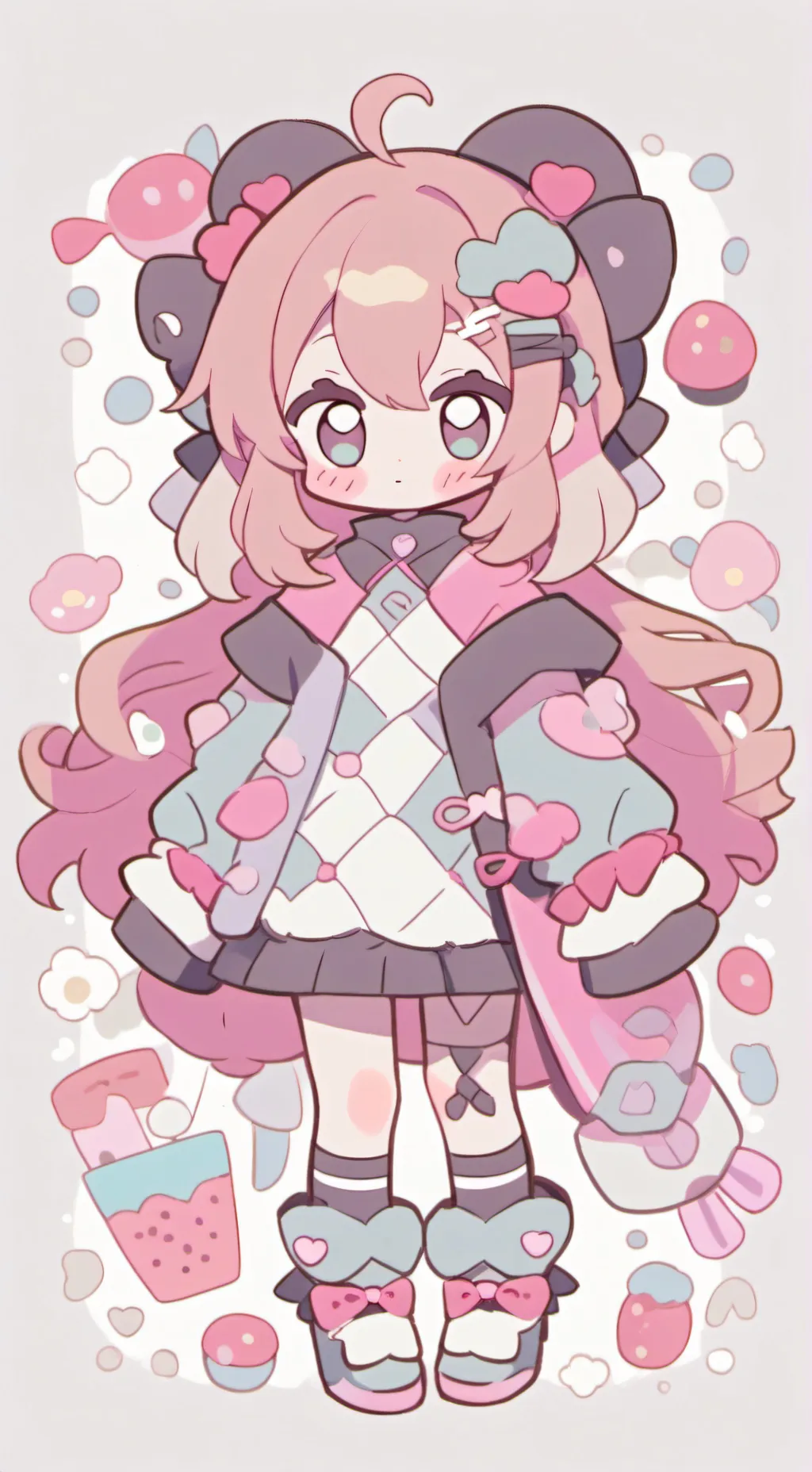 ai character: demon x human  background