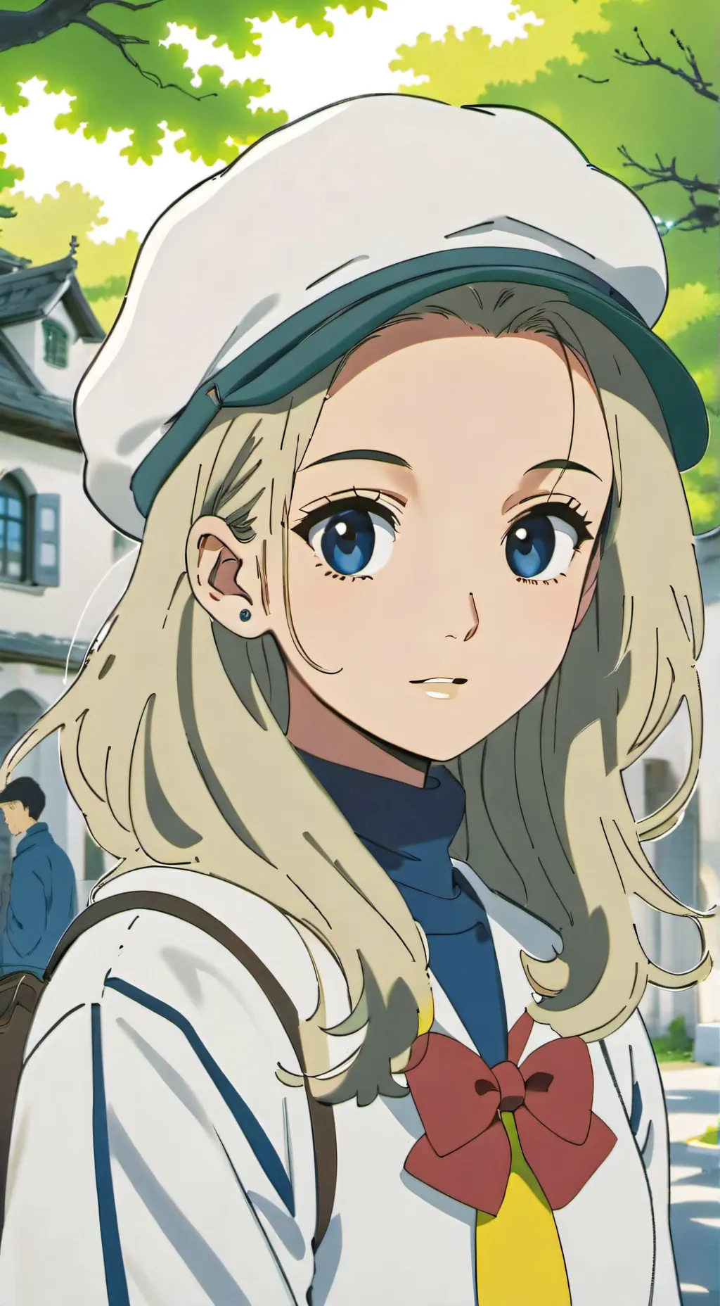 ai character: ava  background