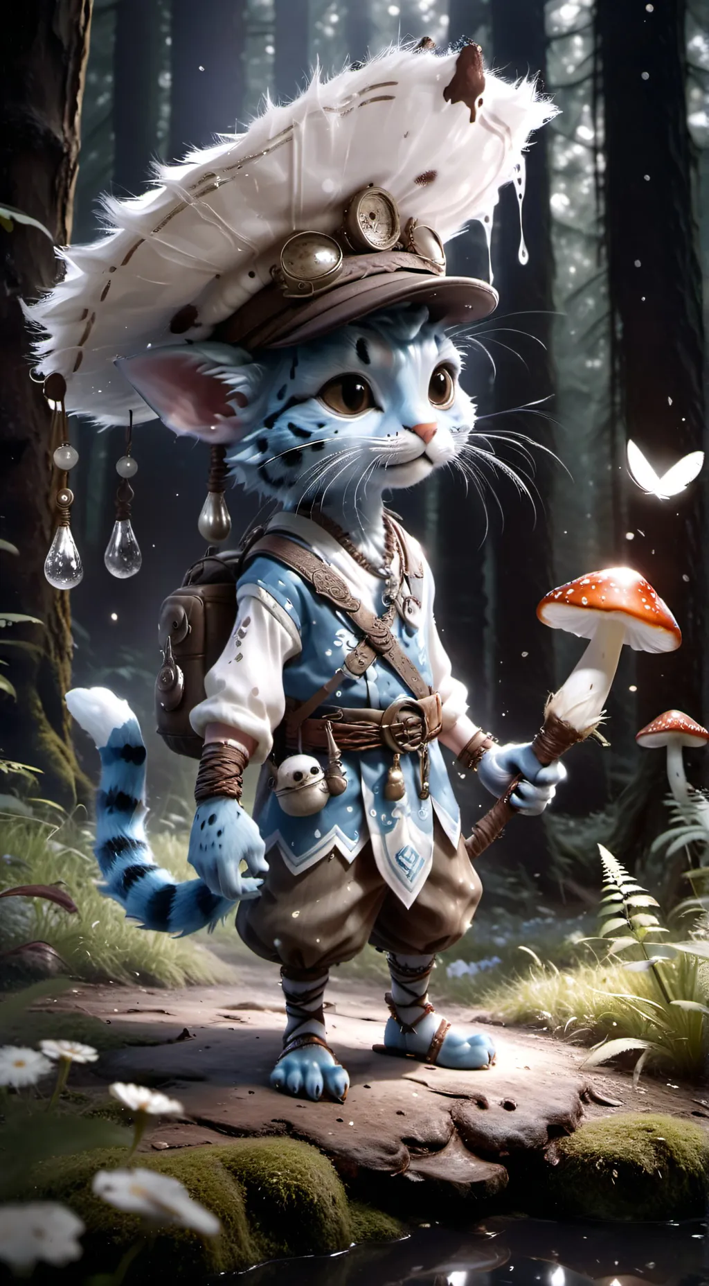 ai character: catsmurf background