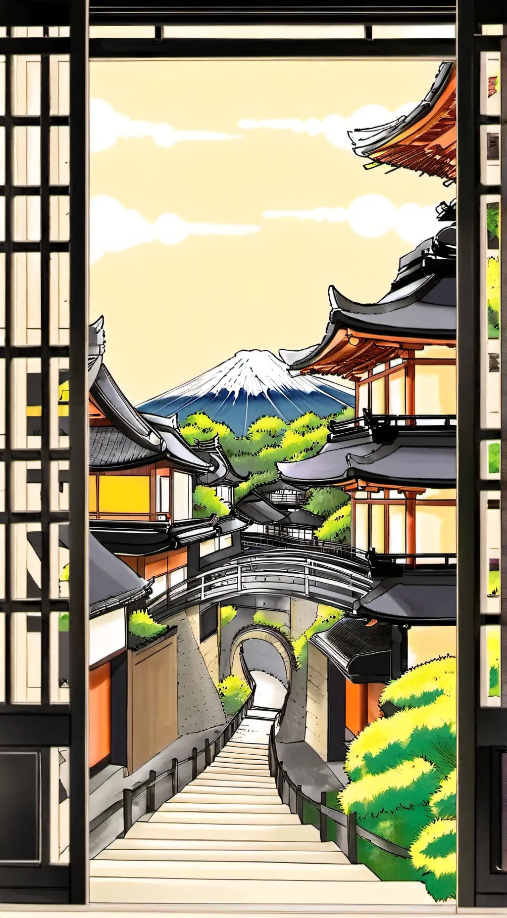 ai character: jjk attaque background