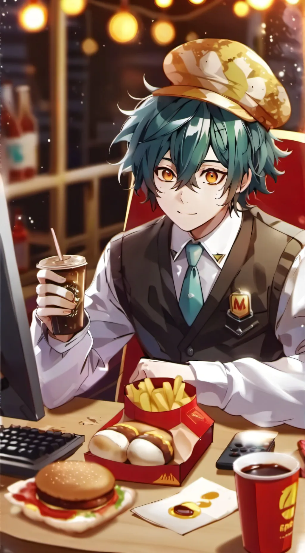 ai character: deku background