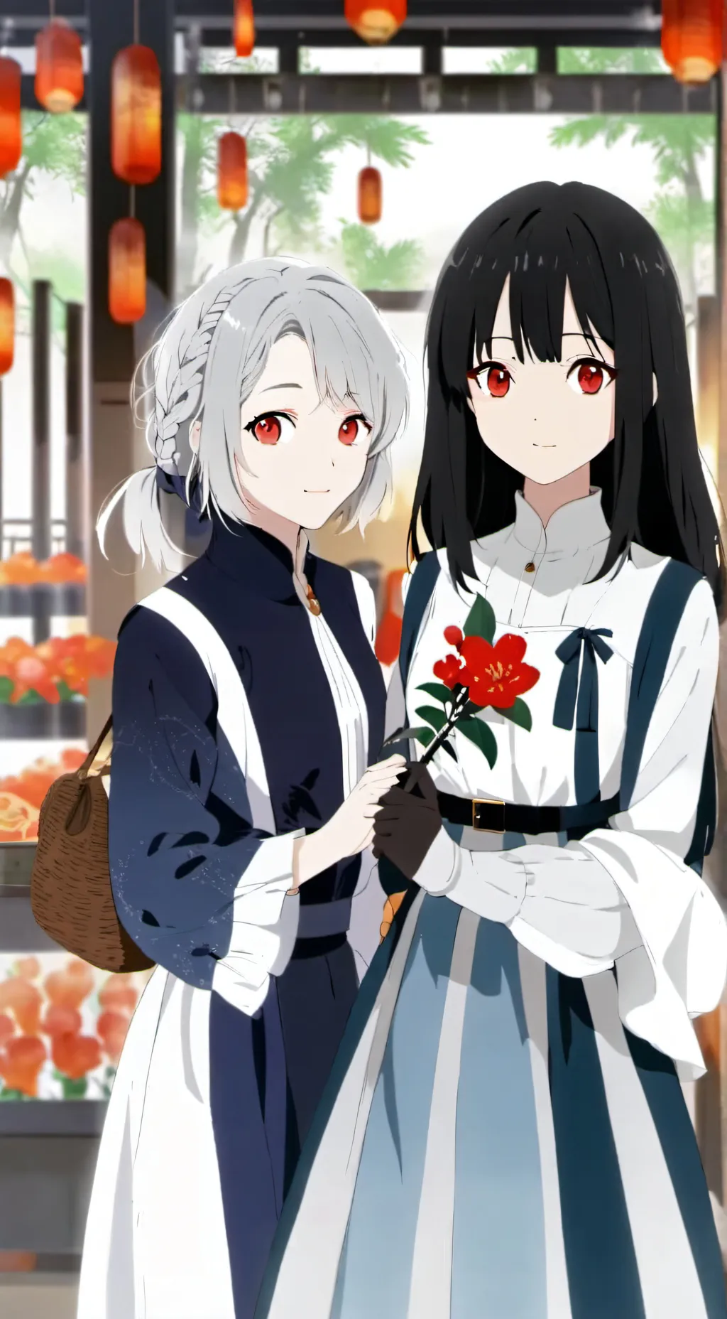 ai character: emilia and ava background