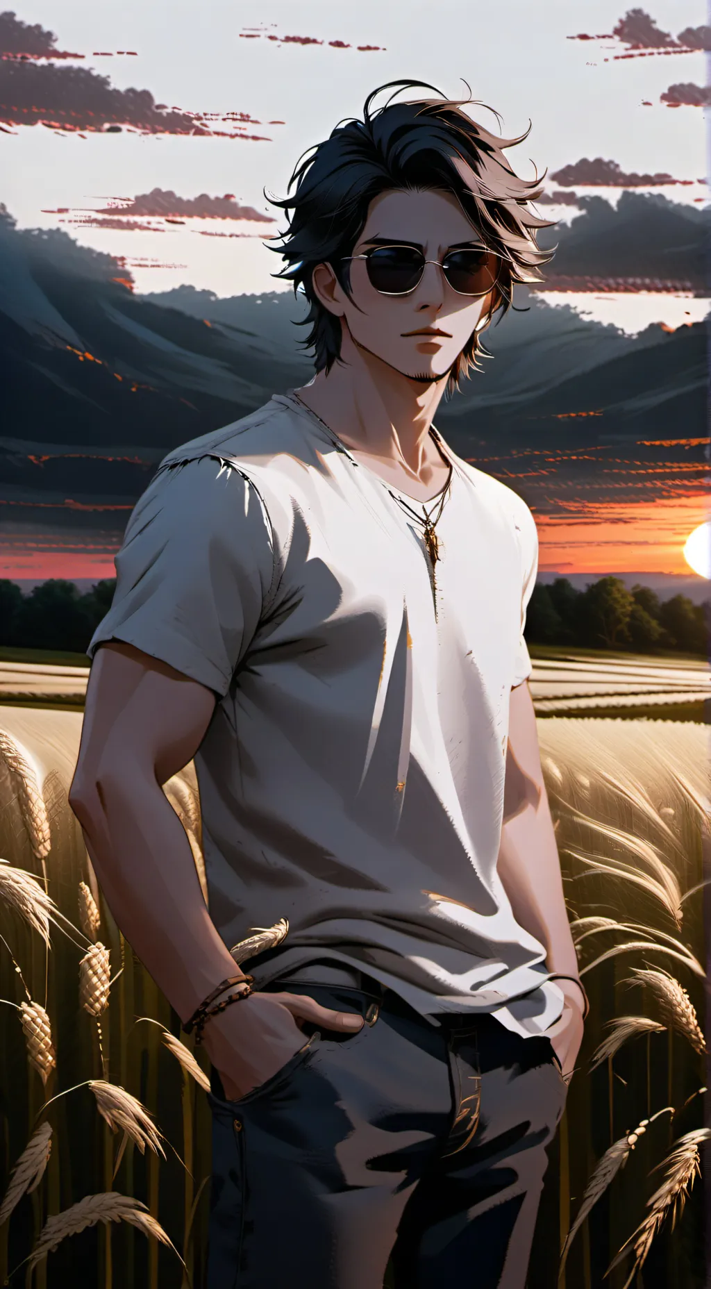 ai character: Mark background