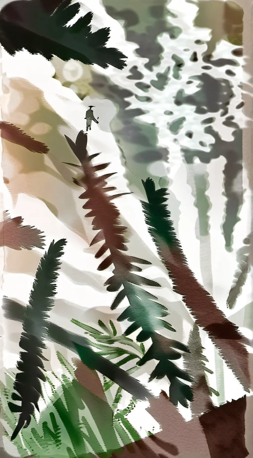 ai character: 🍀💚~White Lily~🤍🍀 background