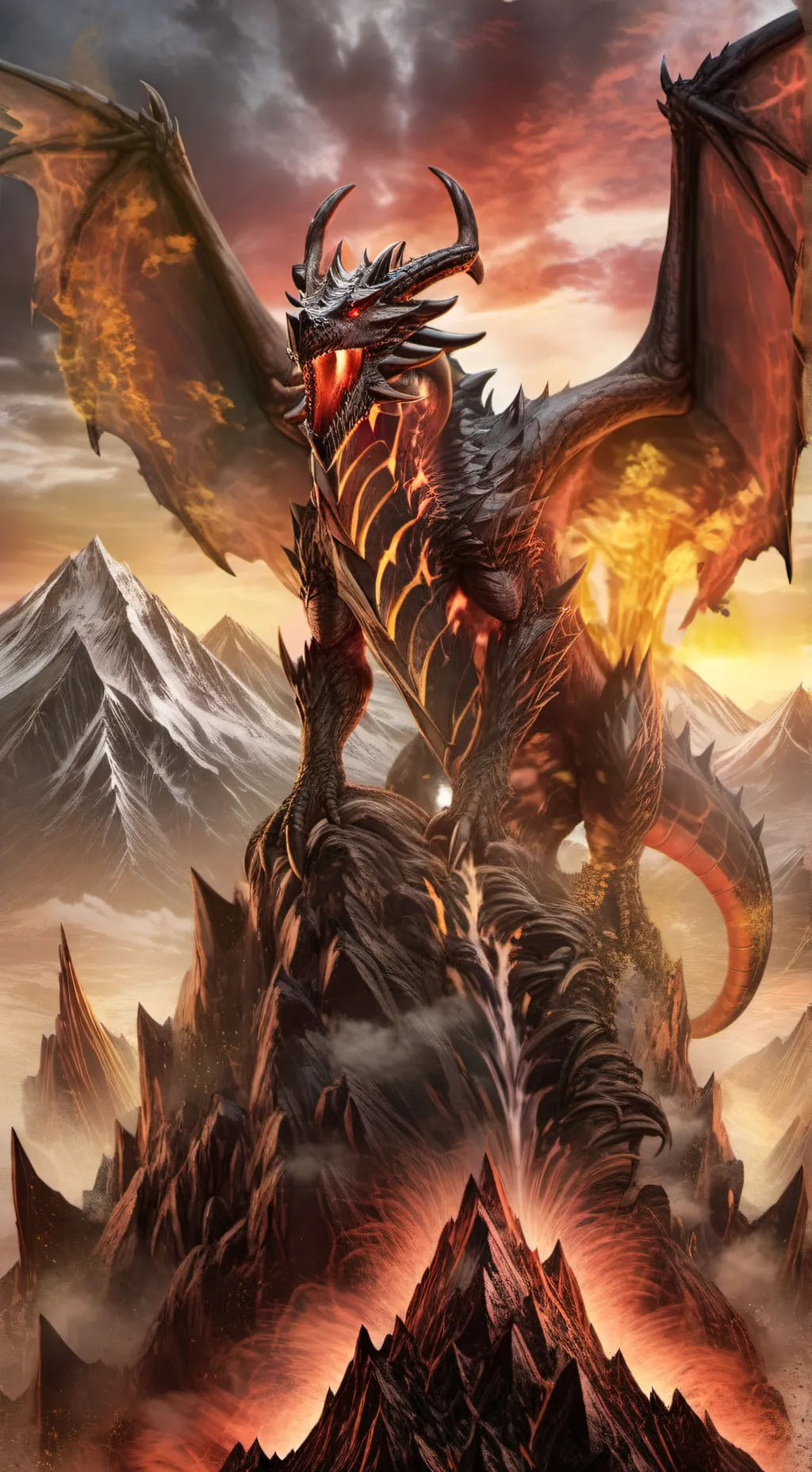 ai character: Western Dragon background