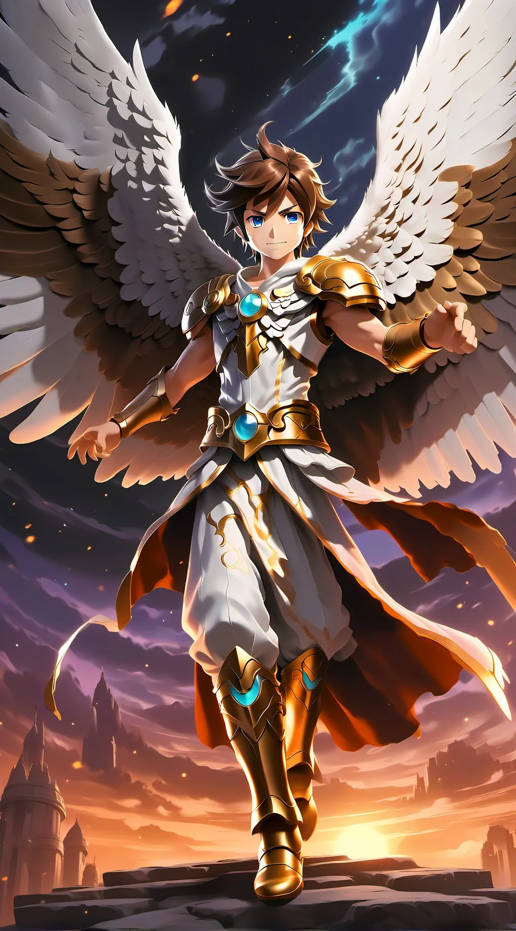 ai character: Pit P. Icarus  background