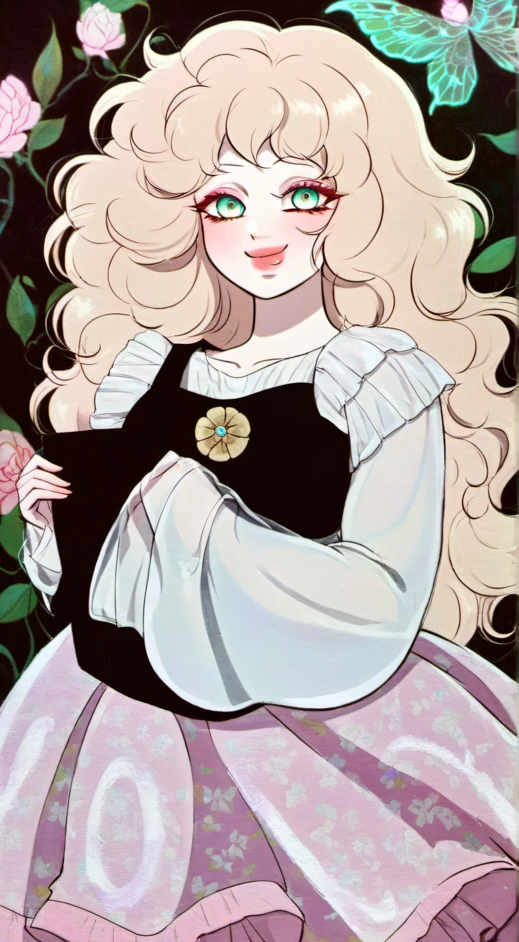 ai character: Rose Vanily 🌺 background