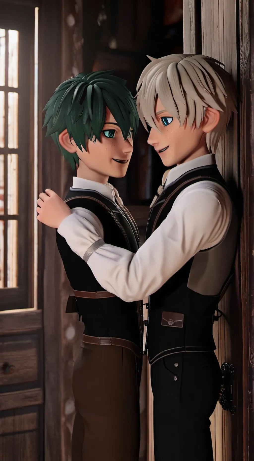 ai character: Mr Barrel x Hansel background