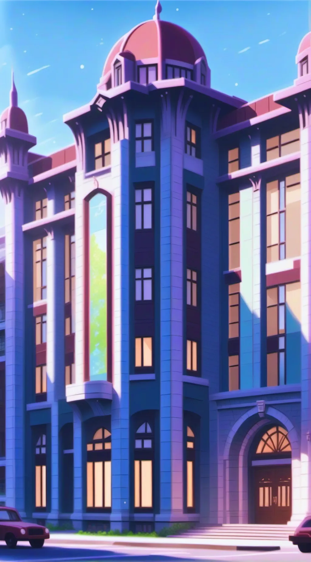 ai character: Hero school redo background