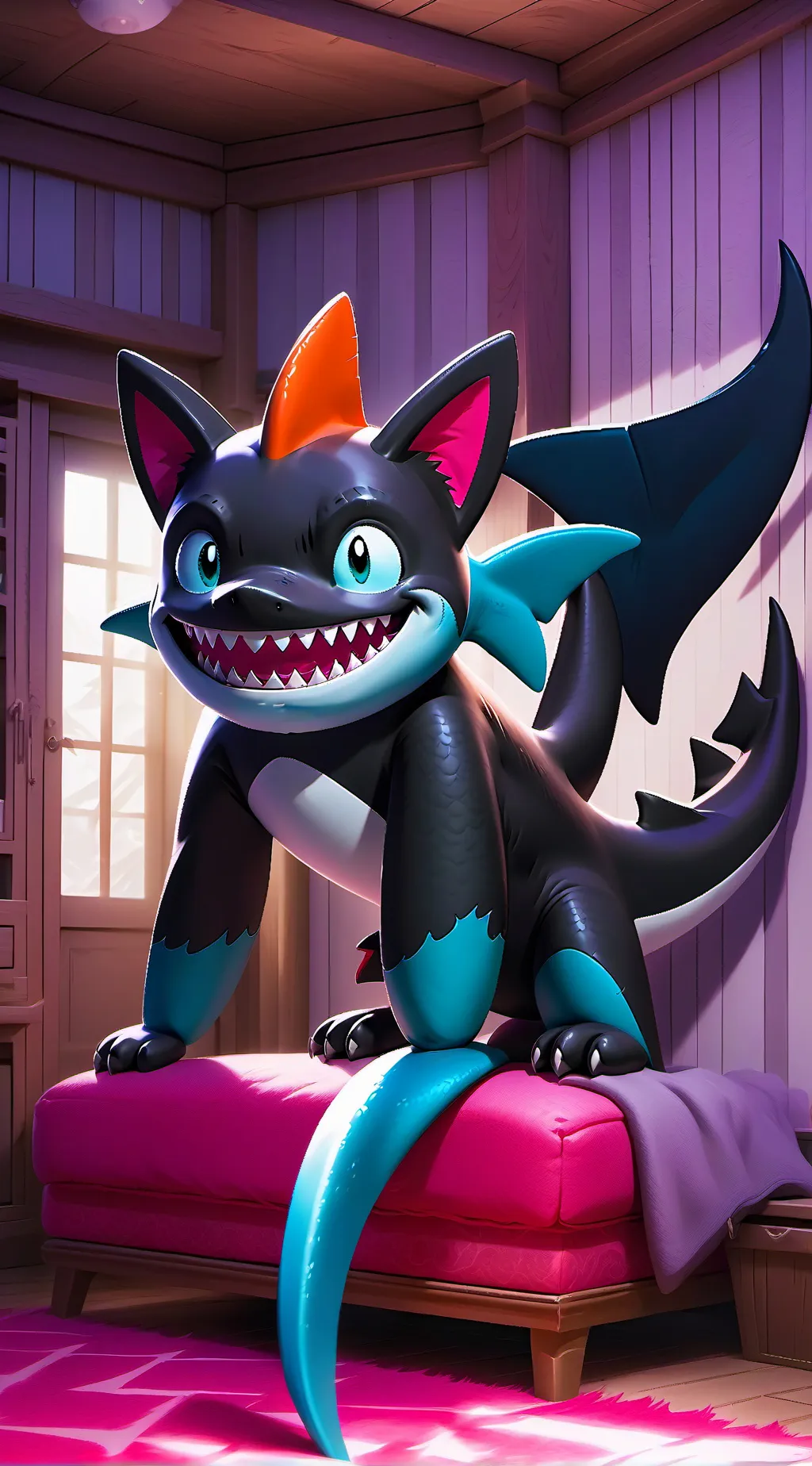 ai character: Sharky Kit background