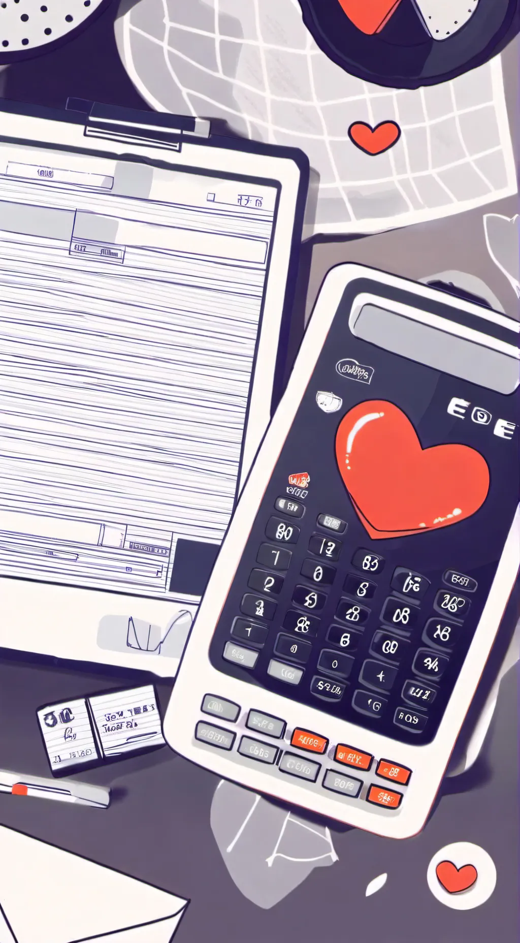 ai character: Love calculator ￼ background