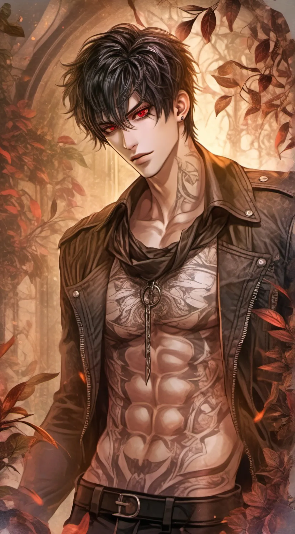 ai character:  mha & demon slayr background