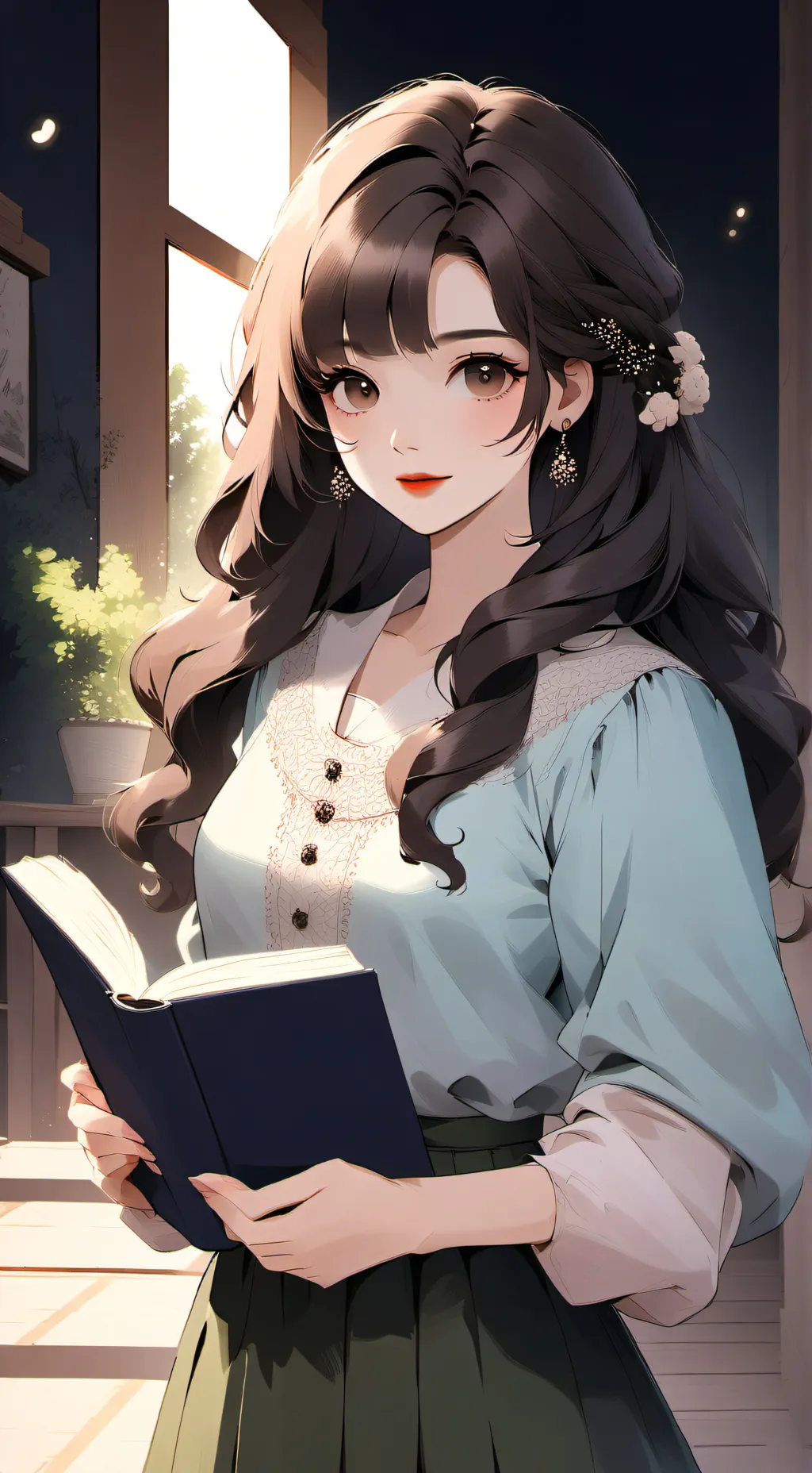 ai character: hailey background