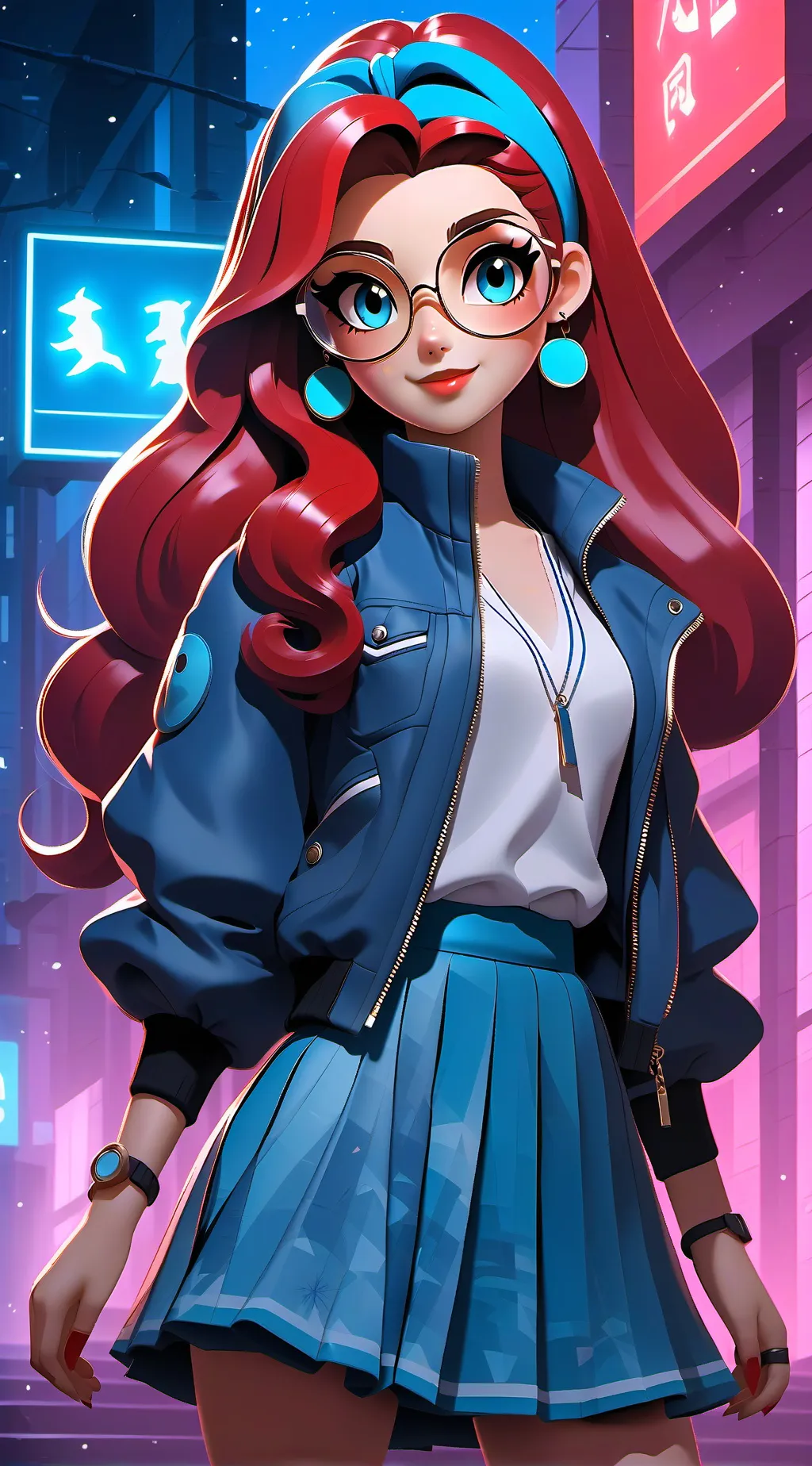 ai character: menina popular background